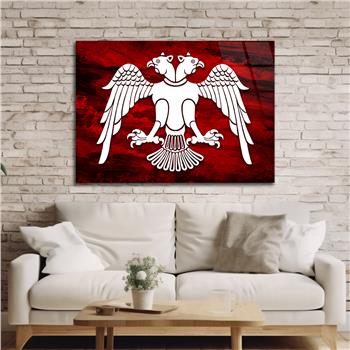 Yatay Vatan Temalı Cam Tablo 168