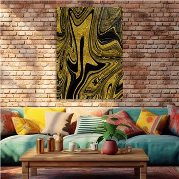 Dikey Sanat Temalı Cam Tablo 418