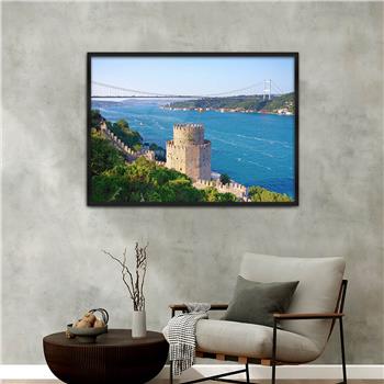 Aluminium Omlijste Natuur Thema Geharde Glasschilderij 080