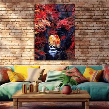 Kunst Thema auf bedrucktem Glas