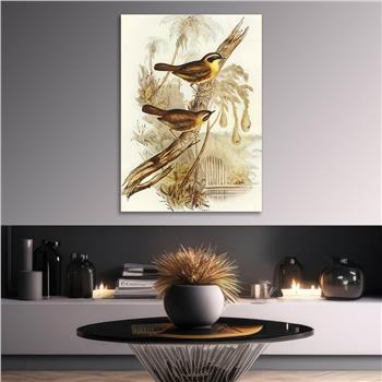 Dikey Sanat Temalı Cam Tablo 347