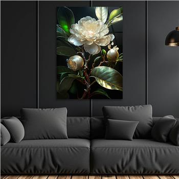 Dikey Sanat Temalı Cam Tablo 581