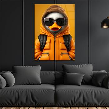 Dikey Doğa Temalı Cam Tablo 446