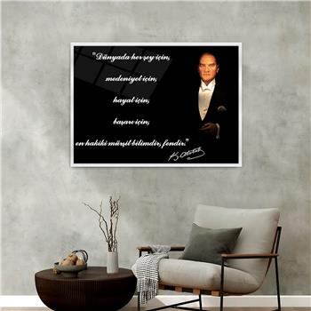 Aluminum-Framed National-Themed Tempered Glass Wall Art 032