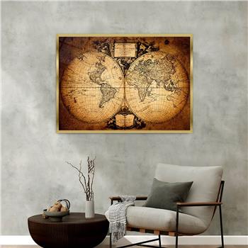 Aluminum-Framed National-Themed Tempered Glass Wall Art 017