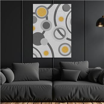 Dikey Sanat Temalı Cam Tablo 579