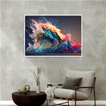 bedrucktes Glas mit Aluminiumrahmen und Kunst Themen 