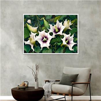 Aluminium Omlijste Natuur Thema Geharde Glasschilderij 041