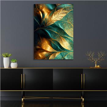 Dikey Sanat Temalı Cam Tablo 563