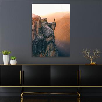 Dikey Doğa Temalı Cam Tablo 260