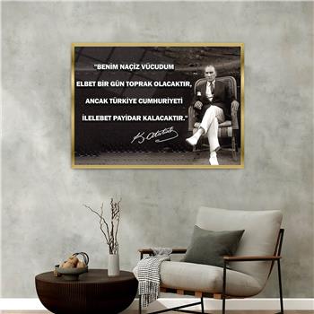 Aluminum-Framed National-Themed Tempered Glass Wall Art 040