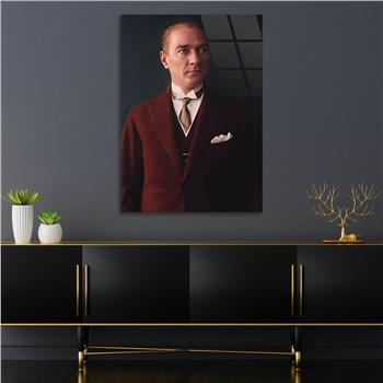 Dikey VatanTemalı Cam Tablo 196