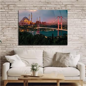 Religiöses Thema auf bedrucktem Glas