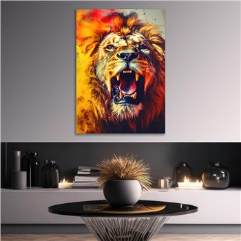 Dikey Doğa Temalı Cam Tablo 291