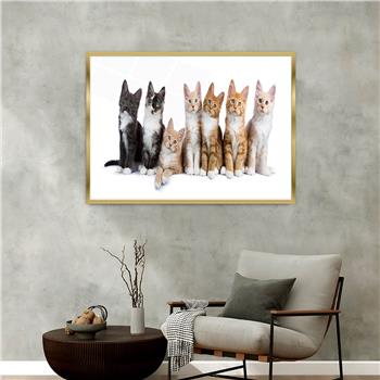 Aluminium Omlijste Natuur Thema Geharde Glasschilderij 126