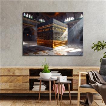 Yatay Dini Temalı Cam Tablo 196