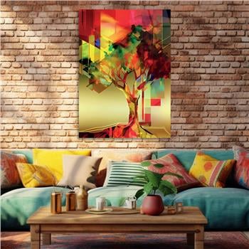 Kunst Thema auf bedrucktem Glas