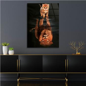 Kunst Thema auf bedrucktem Glas