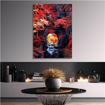 Kunst Thema auf bedrucktem Glas