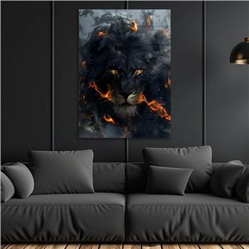 Dikey Doğa Temalı Cam Tablo 313