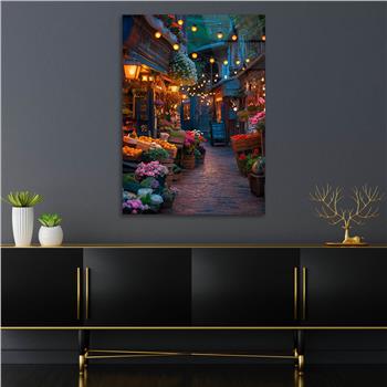 Dikey Doğa Temalı Cam Tablo 283