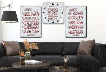 Ensemble de Tableaux et d’horloge 2 pièce sur le thème religieux