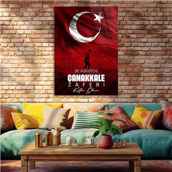 Dikey VatanTemalı Cam Tablo 153