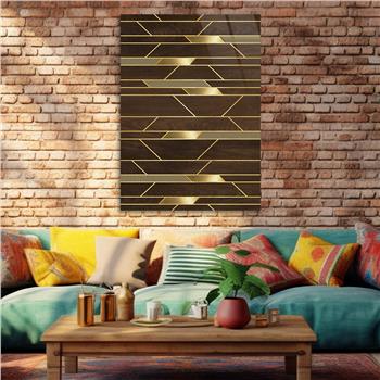 Dikey Sanat Temalı Cam Tablo 361