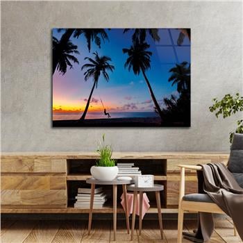 Thema Natur auf bedrucktem Glas