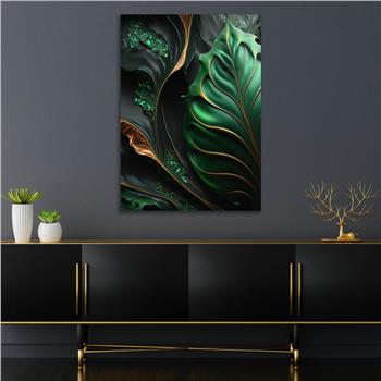 Dikey Sanat Temalı Cam Tablo 436