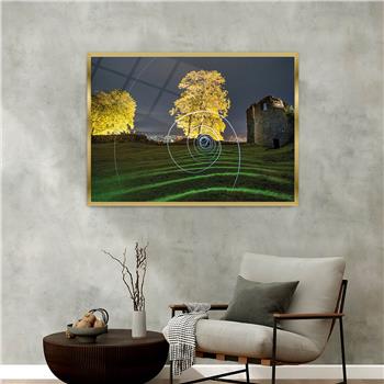 bedrucktes Glas mit Aluminiumrahmen und Kunst Themen 