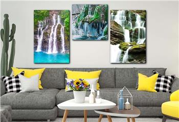 Kunst Thematisches 2-teiliges bedrucktes Glas und Uhrenset