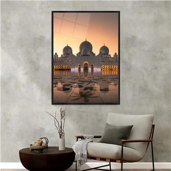 Alüminyum Çerçeveli Dini Temalı Cam Tablo 018