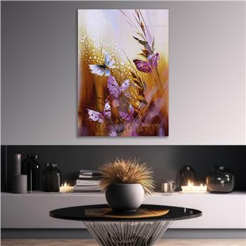 Kunst Thema auf bedrucktem Glas