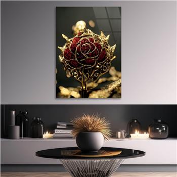 Kunst Thema auf bedrucktem Glas