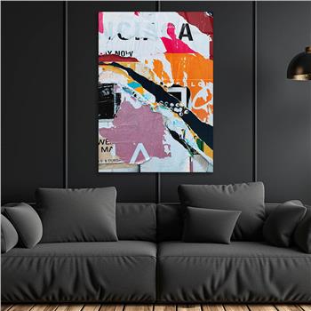 Dikey Sanat Temalı Cam Tablo 491