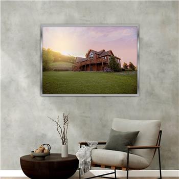 bedrucktes Glas mit Aluminiumrahmen und Natur Themen 