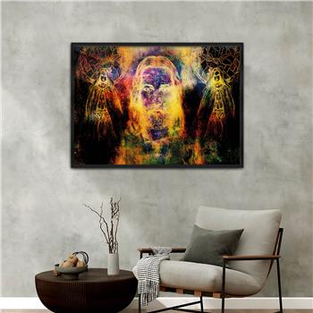 Aluminium Omlijste Kunst Thema Geharde Glasschilderij 083