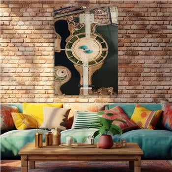 Kunst Thema auf bedrucktem Glas