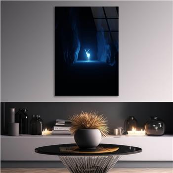 Kunst Thema auf bedrucktem Glas