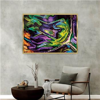 bedrucktes Glas mit Aluminiumrahmen und Kunst Themen 