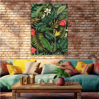 Dikey Sanat Temalı Cam Tablo 576