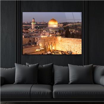 Yatay Dini Temalı Cam Tablo 197