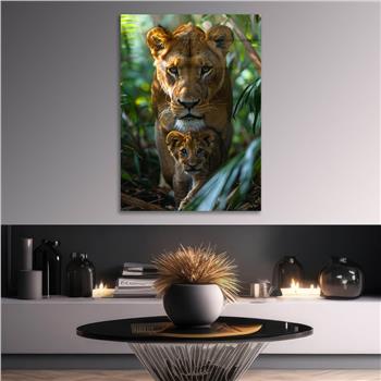 Dikey Doğa Temalı Cam Tablo 367