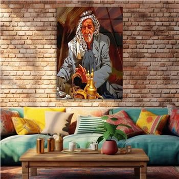 Kunst Thema auf bedrucktem Glas