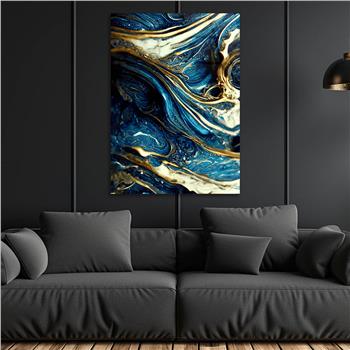 Dikey Sanat Temalı Cam Tablo 557