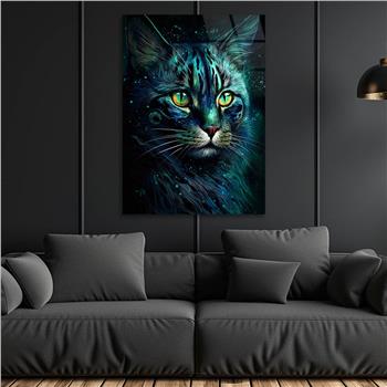 Dikey Doğa Temalı Cam Tablo 425