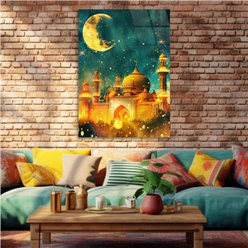 Dikey Dini Temalı Cam Tablo 288