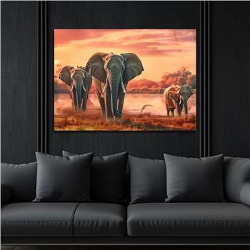 Yatay Doğa Temalı Cam Tablo 556