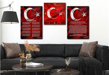 Vatan Temalı Saatli Set 044